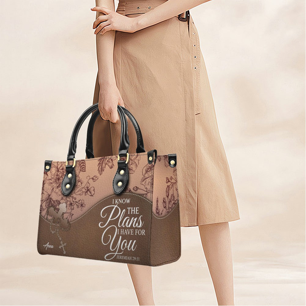 SET – Personalized Leather Handbag & Clutch | Christian Gift by CHRISTIANARTBAG