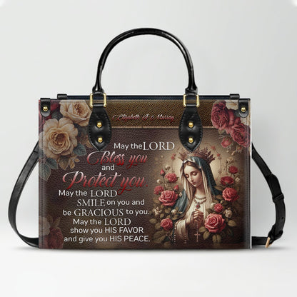 Custom Engraved Leather Handbag - Elegance & Faith Combined - CHRISTIANARTBAG CABLTHB01031226