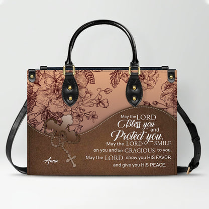 Personalized Christian Leather Handbag – Custom Bible Verse Purse for Women | CHRISTIANARTBAG