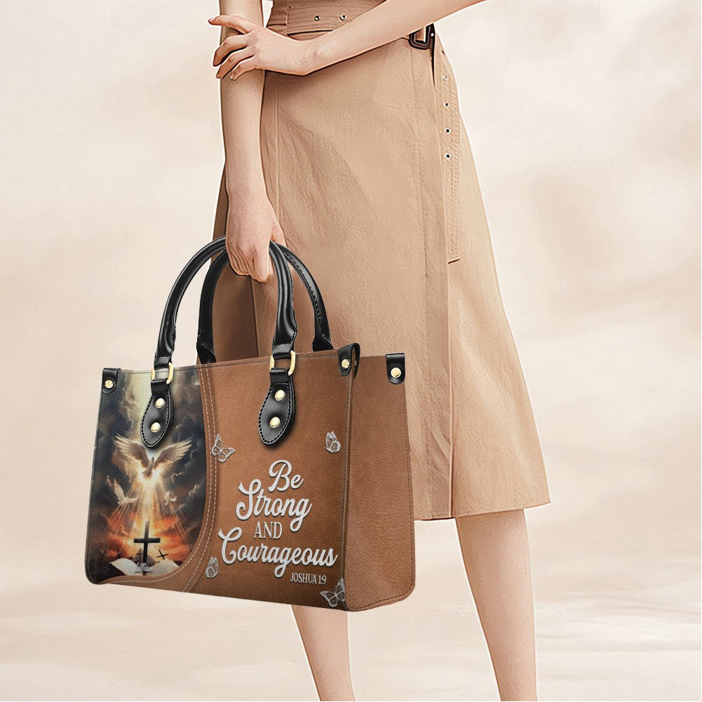 Personalized Leather Handbag with Christian Bible Verse – Faith-Inspired Gift for Women | CHRISTIANARTBAG CAB011225