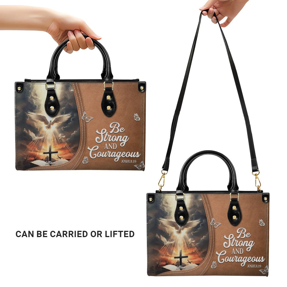 Personalized Leather Handbag with Christian Bible Verse – Faith-Inspired Gift for Women | CHRISTIANARTBAG CAB011225