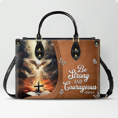 Personalized Leather Handbag with Christian Bible Verse – Faith-Inspired Gift for Women | CHRISTIANARTBAG CAB011225