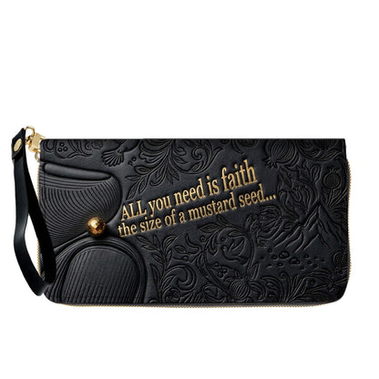 Personalized Leather Handbag "Faith as a Mustard Seed" | CHRISTIANARTBAG 02080526