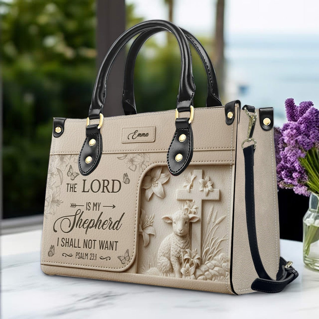 Personalized Christian Leather Handbag - Custom Bible Verse & Name Purse | CHRISTIANARTBAG 01080726