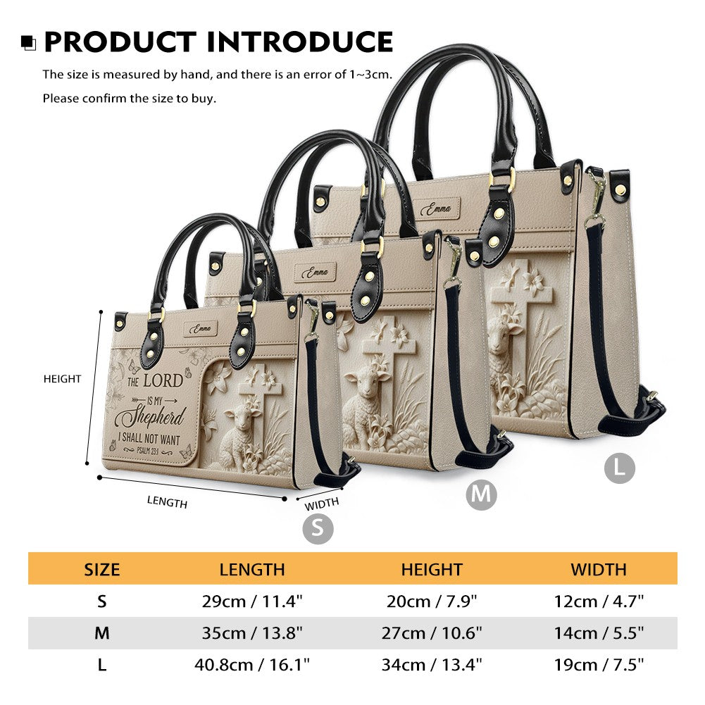 Personalized Christian Leather Handbag - Custom Bible Verse & Name Purse | CHRISTIANARTBAG 01080726