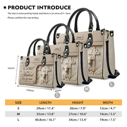 Personalized Christian Leather Handbag - Custom Bible Verse & Name Purse | CHRISTIANARTBAG 01080726