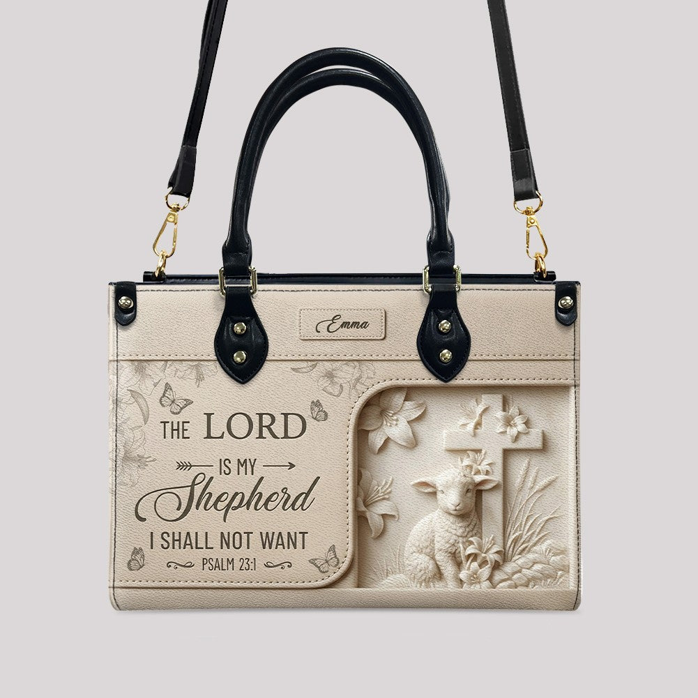 Personalized Christian Leather Handbag - Custom Bible Verse & Name Purse | CHRISTIANARTBAG 01080726