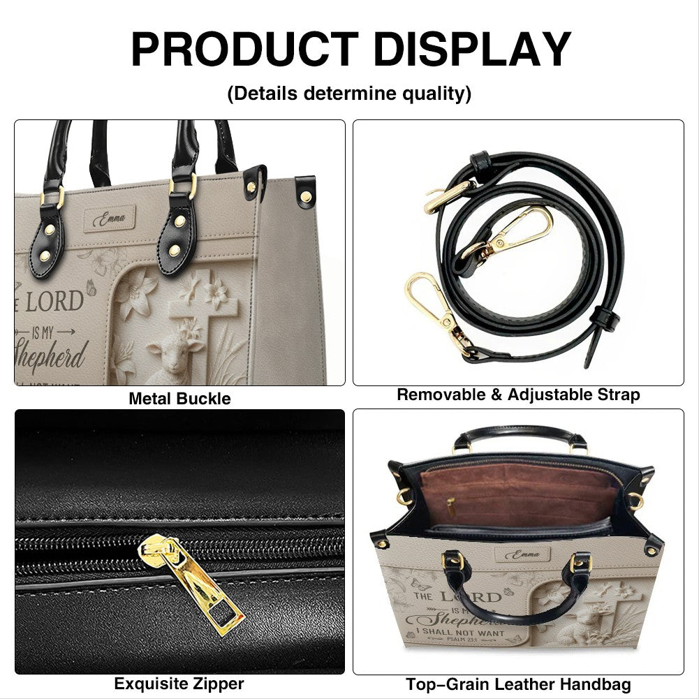 Personalized Christian Leather Handbag - Custom Bible Verse & Name Purse | CHRISTIANARTBAG 01080726