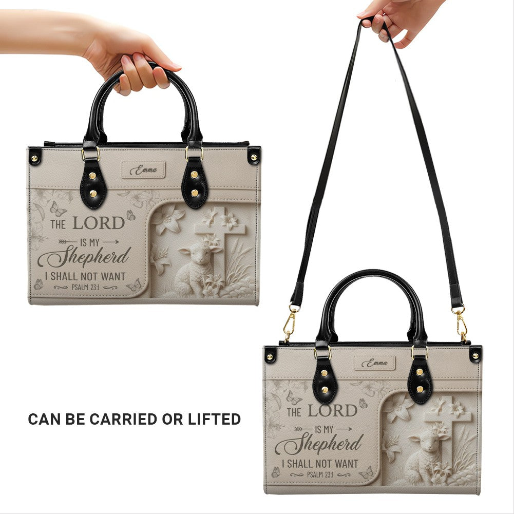 Personalized Christian Leather Handbag - Custom Bible Verse & Name Purse | CHRISTIANARTBAG 01080726
