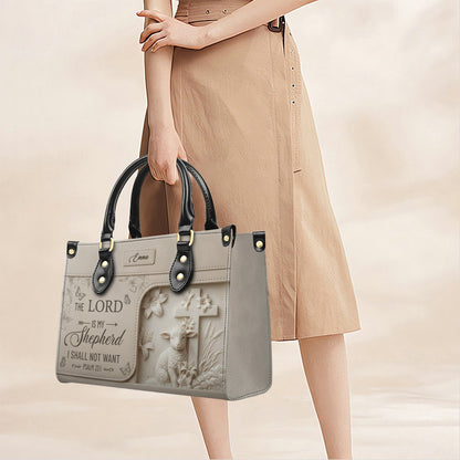 Personalized Christian Leather Handbag - Custom Bible Verse & Name Purse | CHRISTIANARTBAG 01080726