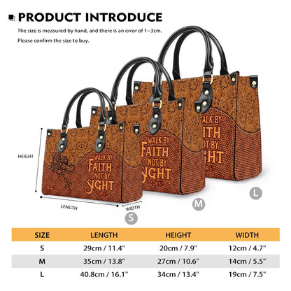 Personalized Christian Leather Handbag for Women - Custom Bible Verse Western Style Tote Bag CAB12325