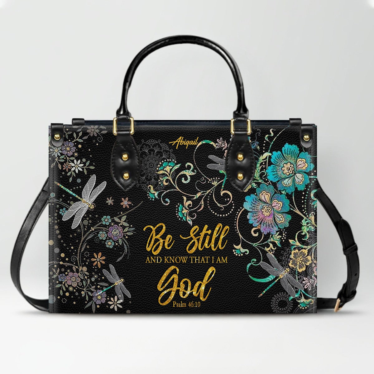 Personalized Christian Handbag for Women – Custom Name & Bible Verse Faith Bag CAB01121825