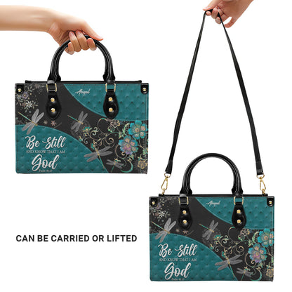 Personalized Christian Leather Handbag for Women – Custom Name & Bible Verse | CHRISTIANARTBAG CAB01121925