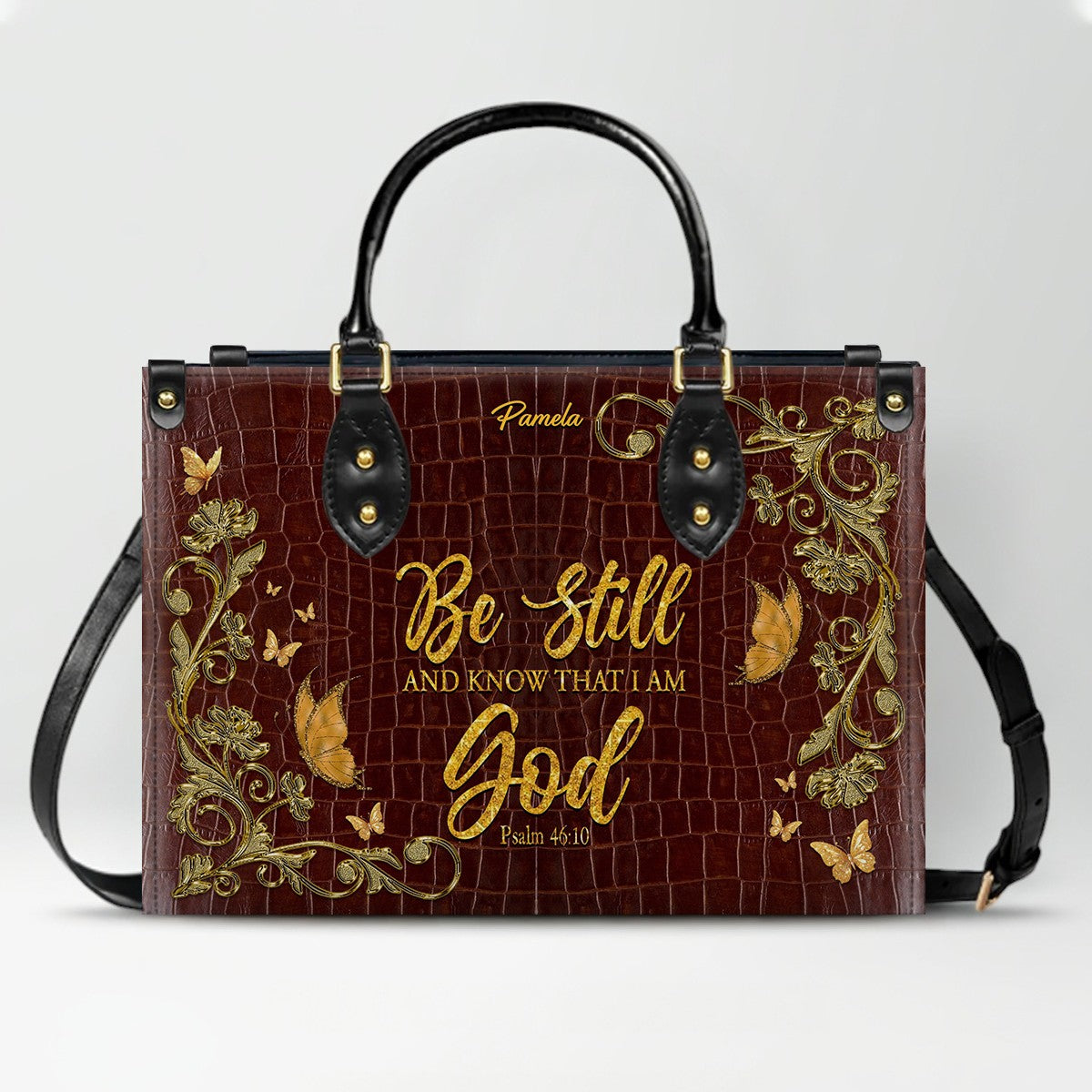 CHRISTIANARTBAG Handbags - Custom Bible Verses Name & Color - Personalized Leather Handbag - CABLTB01012026