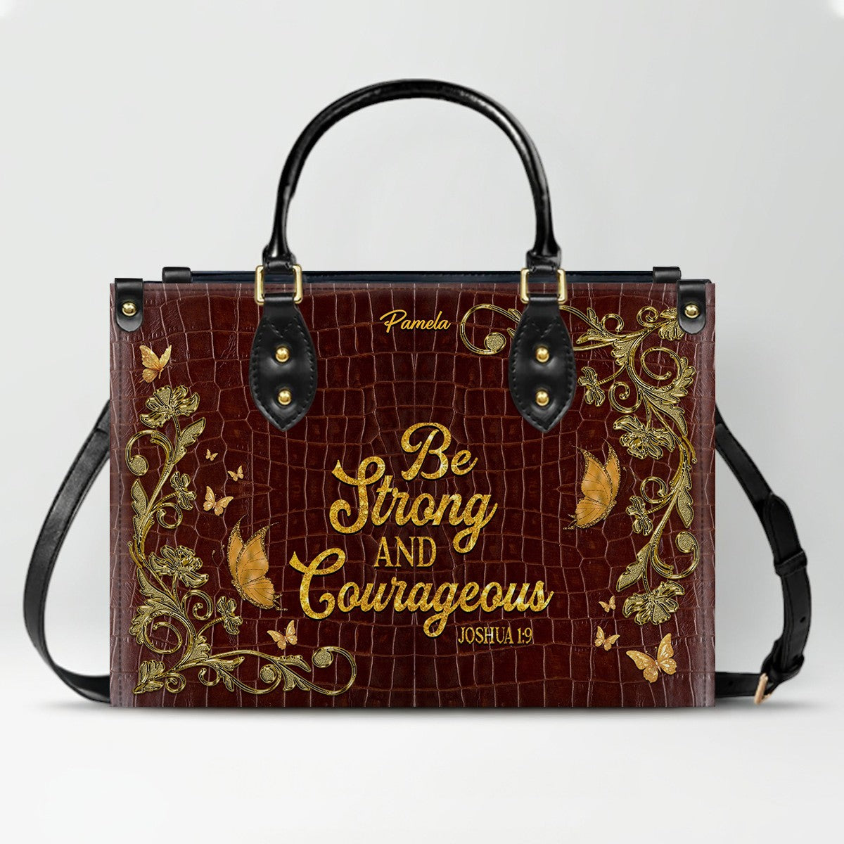 CHRISTIANARTBAG Handbags - Custom Bible Verses Name & Color - Personalized Leather Handbag - CABLTB01012026