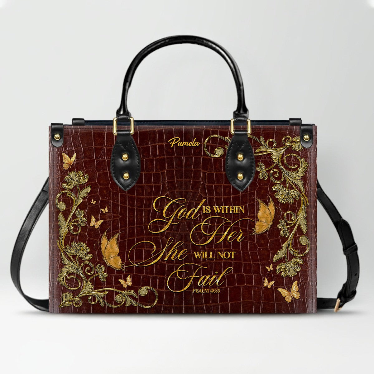 CHRISTIANARTBAG Handbags - Custom Bible Verses Name & Color - Personalized Leather Handbag - CABLTB01012026