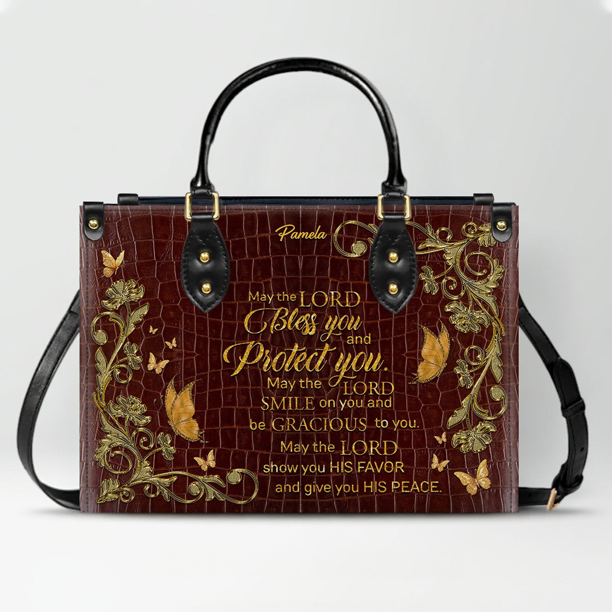 CHRISTIANARTBAG Handbags - Custom Bible Verses Name & Color - Personalized Leather Handbag - CABLTB01012026