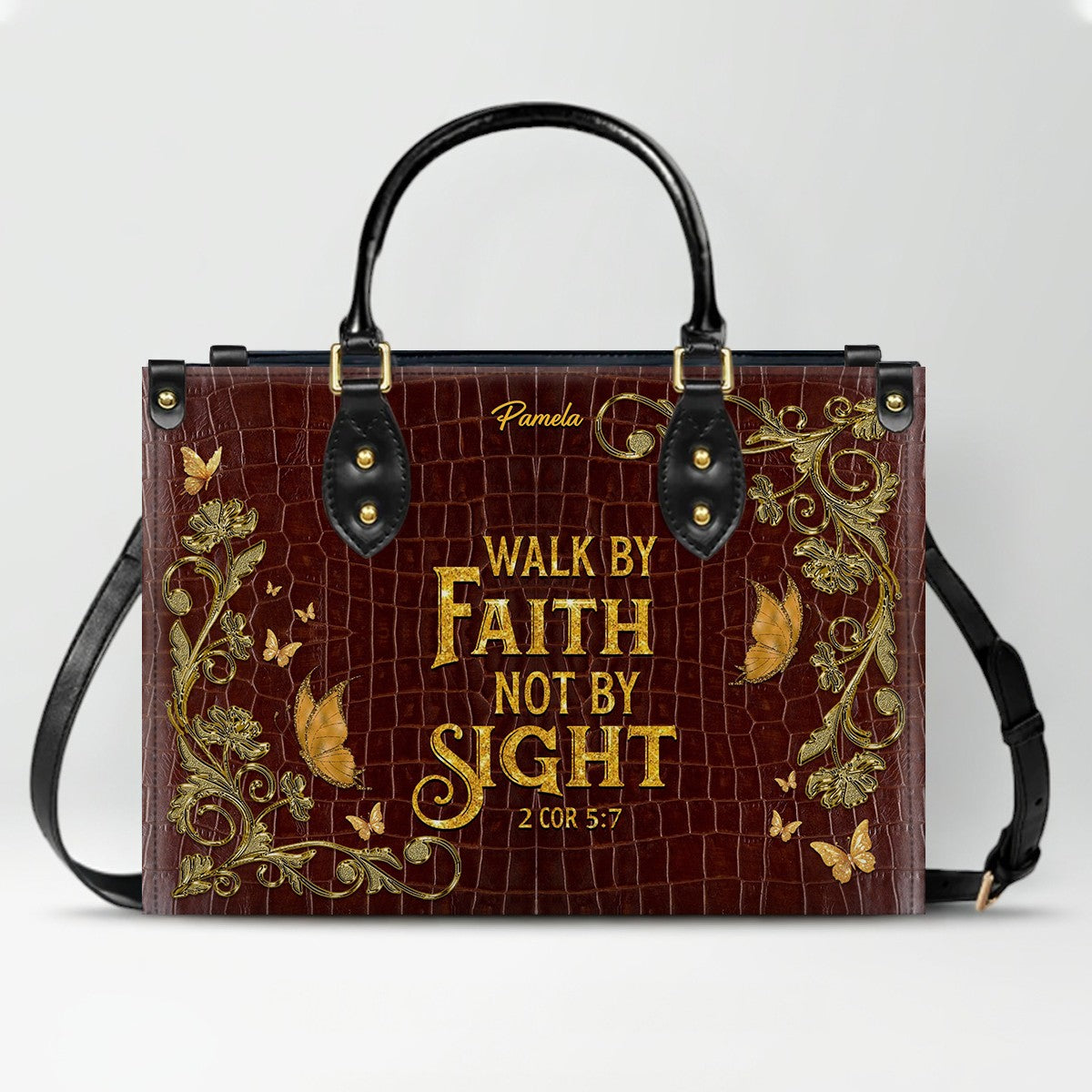 CHRISTIANARTBAG Handbags - Custom Bible Verses Name & Color - Personalized Leather Handbag - CABLTB01012026