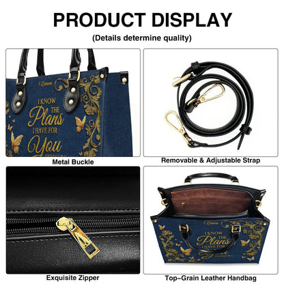 CHRISTIANARTBAG Personalized Leather Handbag with Bible Verse – Custom Name & Color Christian Gift for Women - CAB012726