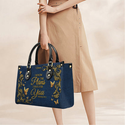 CHRISTIANARTBAG Personalized Leather Handbag with Bible Verse – Custom Name & Color Christian Gift for Women - CAB012726