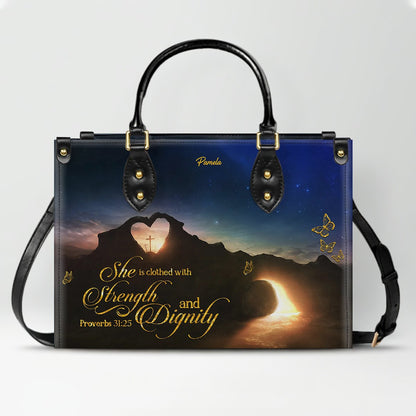 Personalized Christian Handbag – Custom Bible Verse Purse for Women, Faith Gift, Religious Tote, Christian Gift for Her