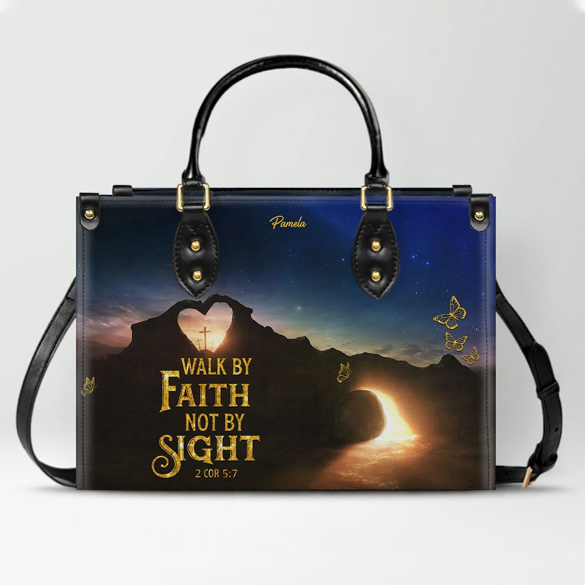 Personalized Christian Handbag – Custom Bible Verse Purse for Women, Faith Gift, Religious Tote, Christian Gift for Her