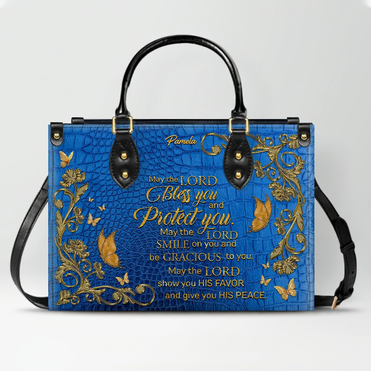 SET Personalized Leather Handbag with Long Wallet – Christian Bible Verse Bag | CHRISTIANARTBAG | Buy Handbag Get Wallet