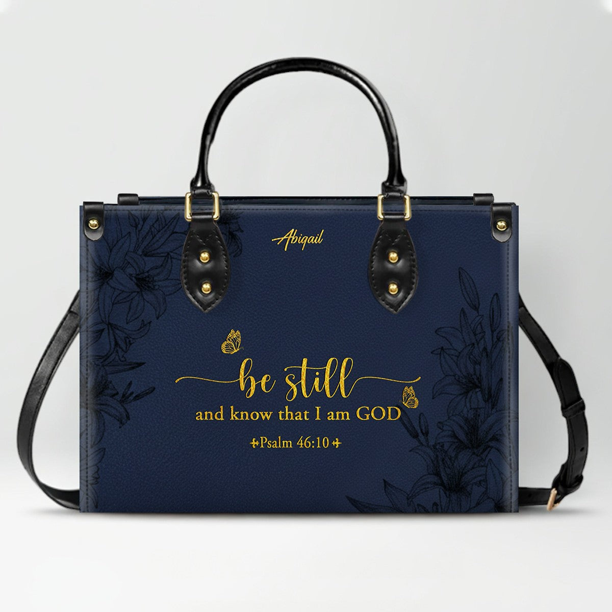 Personalized Leather Handbag with Bible Verse – Christian Gift for Women | CHRISTIANARTBAG CAB01020326