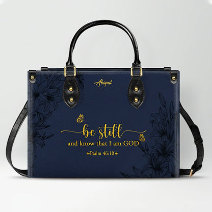 Personalized Leather Handbag with Bible Verse – Christian Gift for Women | CHRISTIANARTBAG CAB01020326
