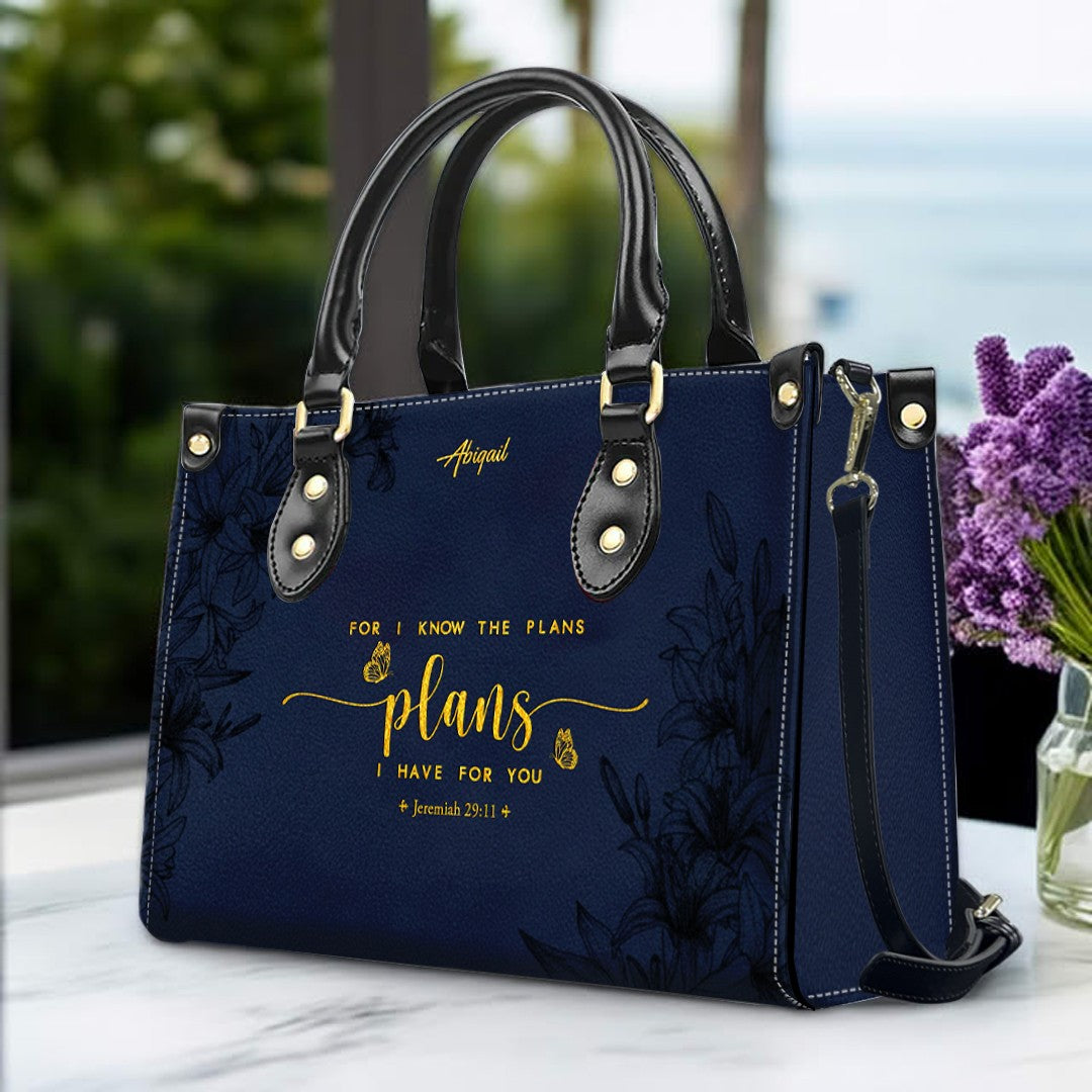 Personalized Leather Handbag with Bible Verse – Christian Gift for Women | CHRISTIANARTBAG CAB01020326