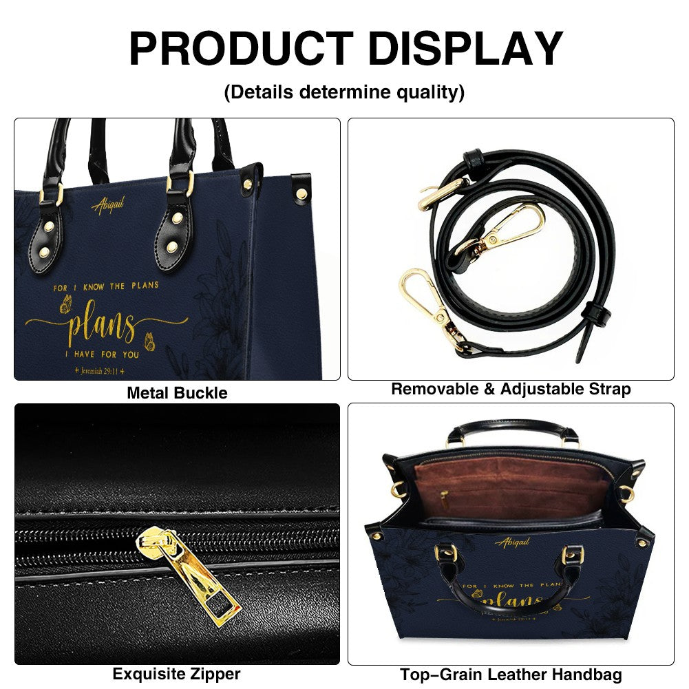 Personalized Leather Handbag with Bible Verse – Christian Gift for Women | CHRISTIANARTBAG CAB01020326