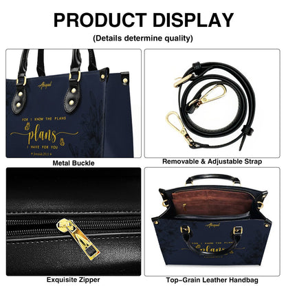 Personalized Leather Handbag with Bible Verse – Christian Gift for Women | CHRISTIANARTBAG CAB01020326