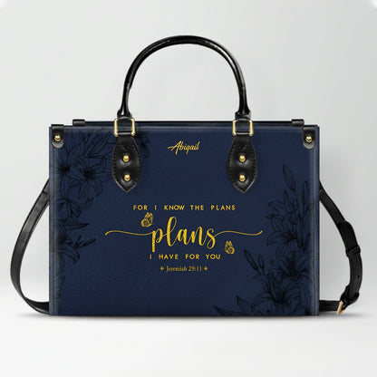 Personalized Leather Handbag with Bible Verse – Christian Gift for Women | CHRISTIANARTBAG CAB01020326