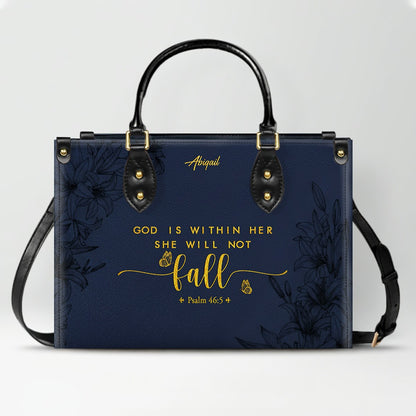 Personalized Leather Handbag with Bible Verse – Christian Gift for Women | CHRISTIANARTBAG CAB01020326