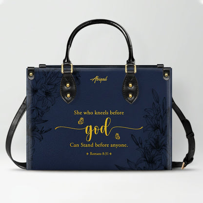 Personalized Leather Handbag with Bible Verse – Christian Gift for Women | CHRISTIANARTBAG CAB01020326