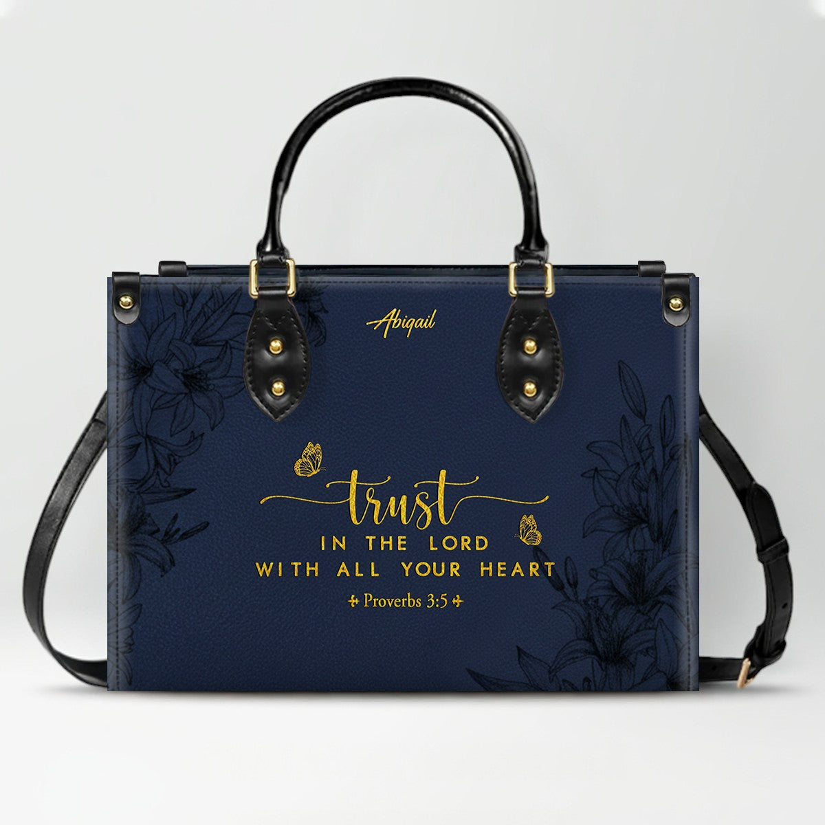 Personalized Leather Handbag with Bible Verse – Christian Gift for Women | CHRISTIANARTBAG CAB01020326