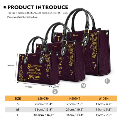 Personalized Leather Handbag & Long Wallet Set – Custom Name & Bible Verse | Elegant Christian Gift for Women