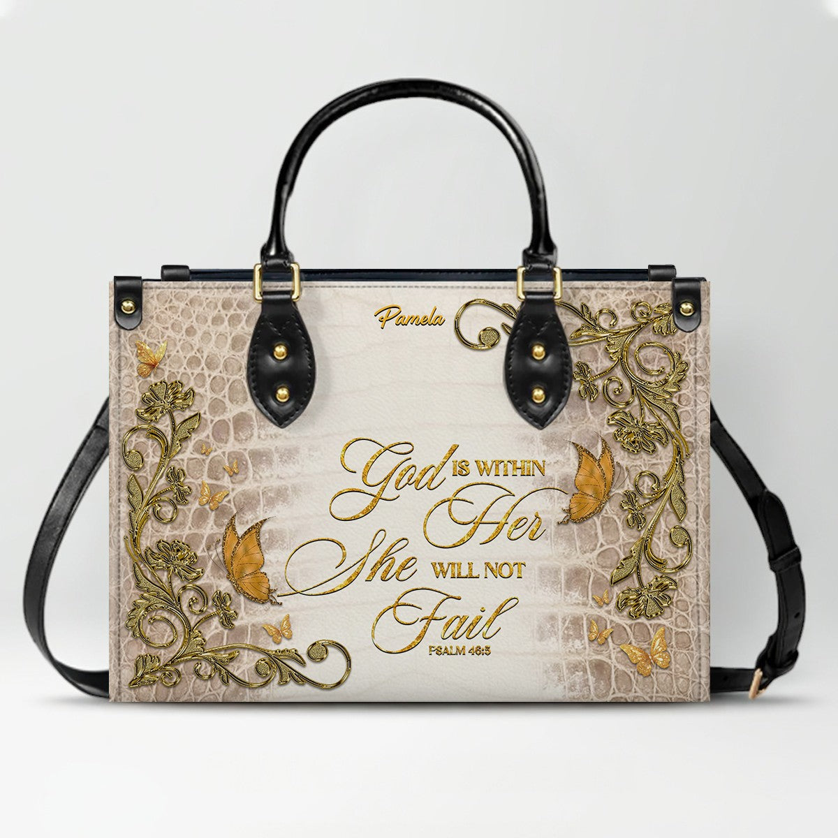 CHRISTIANARTBAG Handbags - Custom Bible Verses Name & Color - Personalized Leather Handbag - CABLTB01012026