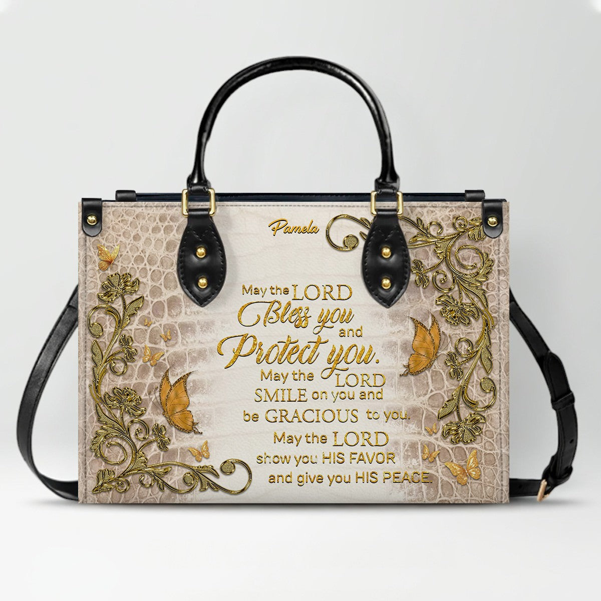 CHRISTIANARTBAG Handbags - Custom Bible Verses Name & Color - Personalized Leather Handbag - CABLTB01012026