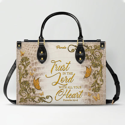CHRISTIANARTBAG Handbags - Custom Bible Verses Name & Color - Personalized Leather Handbag - CABLTB01012026
