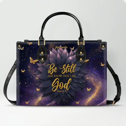 Personalized Christian Leather Handbag – Custom Name & Bible Verse | Faith-Inspired Gift for Women by CHRISTIANARTBAG