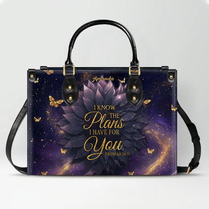 Personalized Christian Leather Handbag – Custom Name & Bible Verse | Faith-Inspired Gift for Women by CHRISTIANARTBAG