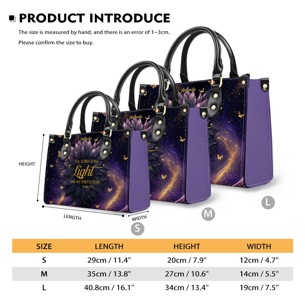 Personalized Christian Leather Handbag – Custom Name & Bible Verse | Faith-Inspired Gift for Women by CHRISTIANARTBAG