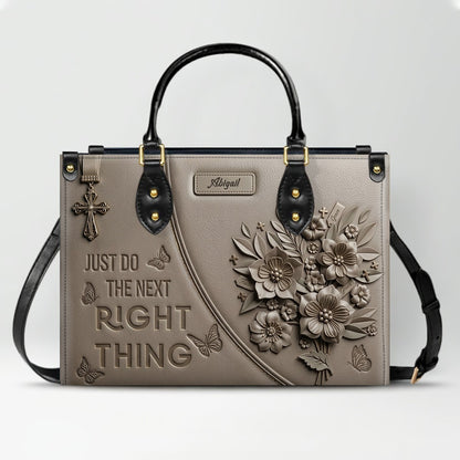 CHRISTIANARTBAG Personalized Leather Handbag | Personalized Christian Gift for Her | CHRISTIANARTBAG CAB0171126