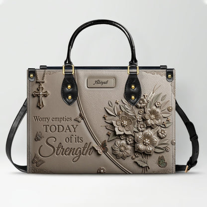 CHRISTIANARTBAG Personalized Leather Handbag | Personalized Christian Gift for Her | CHRISTIANARTBAG CAB0171126