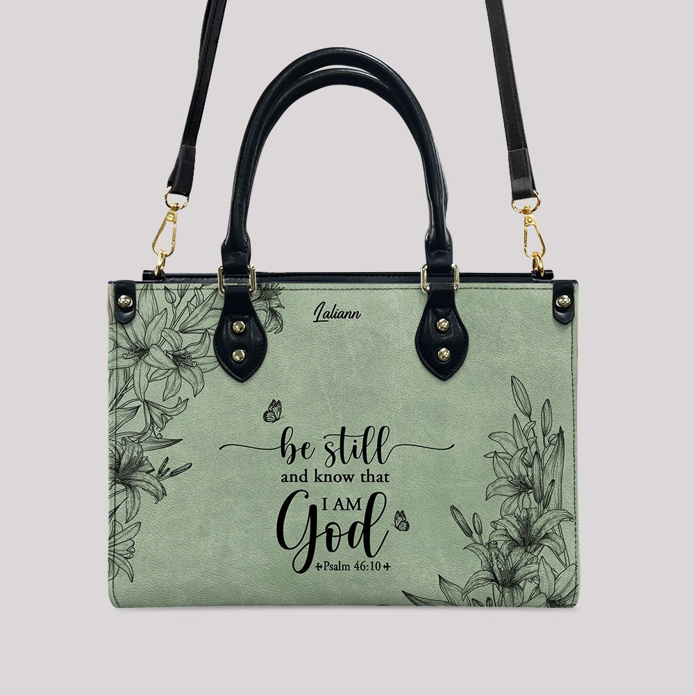 Personalized Leather Handbag & Wallet Set for Women – Custom Name & Bible Verse – Christian Gift | CHRISTIANARTBAG