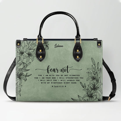 Personalized Leather Handbag & Wallet Set for Women – Custom Name & Bible Verse – Christian Gift | CHRISTIANARTBAG