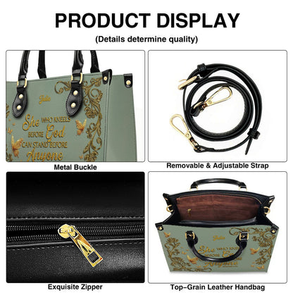 Personalized Leather Handbag & Long Wallet Set – Christian Bible Verse Gift for Women | CHRISTIANARTBAG CAB020226