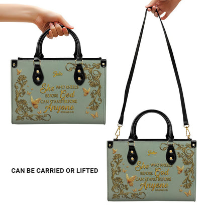 Personalized Leather Handbag & Long Wallet Set – Christian Bible Verse Gift for Women | CHRISTIANARTBAG CAB020226