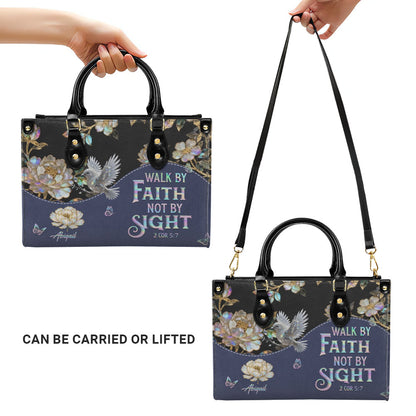 Personalized Leather Handbag – Christian Purse | Mother of Pearl Style | CHRISTIANARTBAG CAB123025